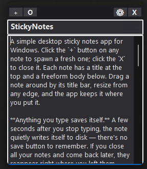 StickyNotes